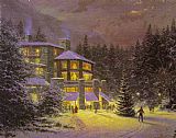 CHRISTMAS AT THE AHWAHNEE by Thomas Kinkade